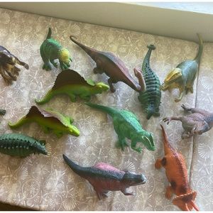 Vintage Lot  of 13 Medium size Dinosaurs